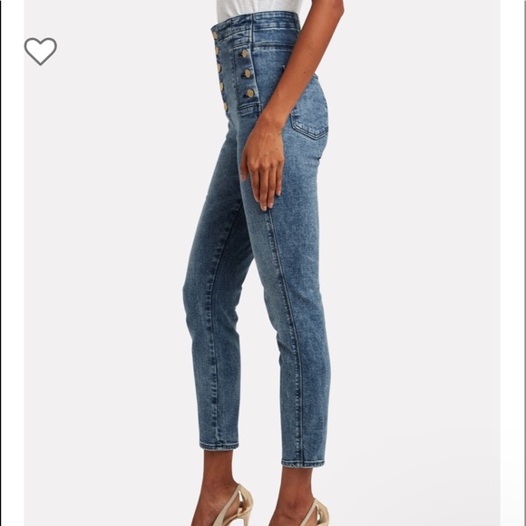 J Brand Natasha Sky High cropped skinny jeans size 25 - Picture 4 of 10